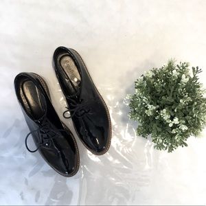 Luca Ferri black paton loafers